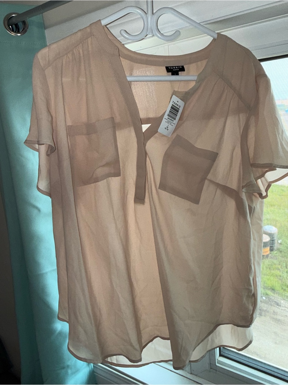NWT Torrid Harper Georgette Pullover Blouse Size 1 Plus Size